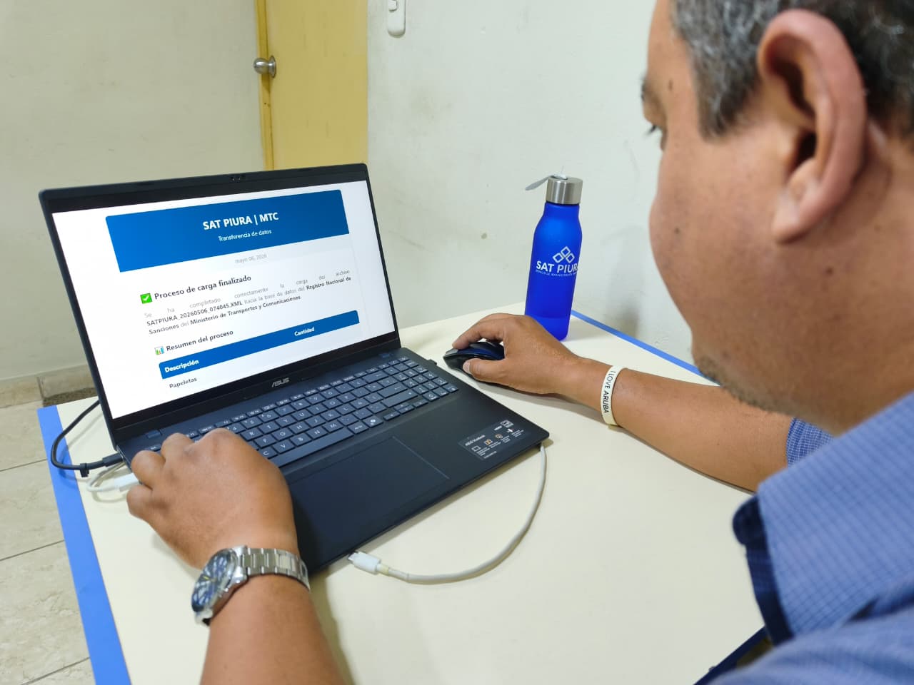SAT PIURA INCORPORA 200 MIL PAPELETAS DE INFRACCIONES DE TRÁNSITO AL SISTEMA DEL MTC