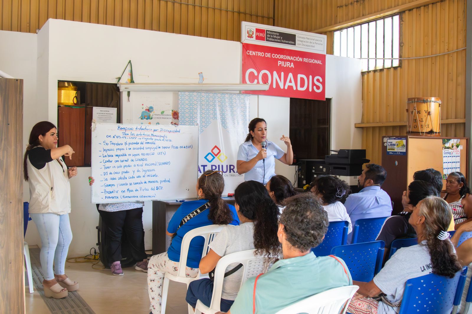 INCLUSIÓN QUE SE SIENTE: PERSONAS CON DISCAPACIDAD ACCEDEN A INFORMACIÓN TRIBUTARIA EN CHARLA DEL SAT PIURA