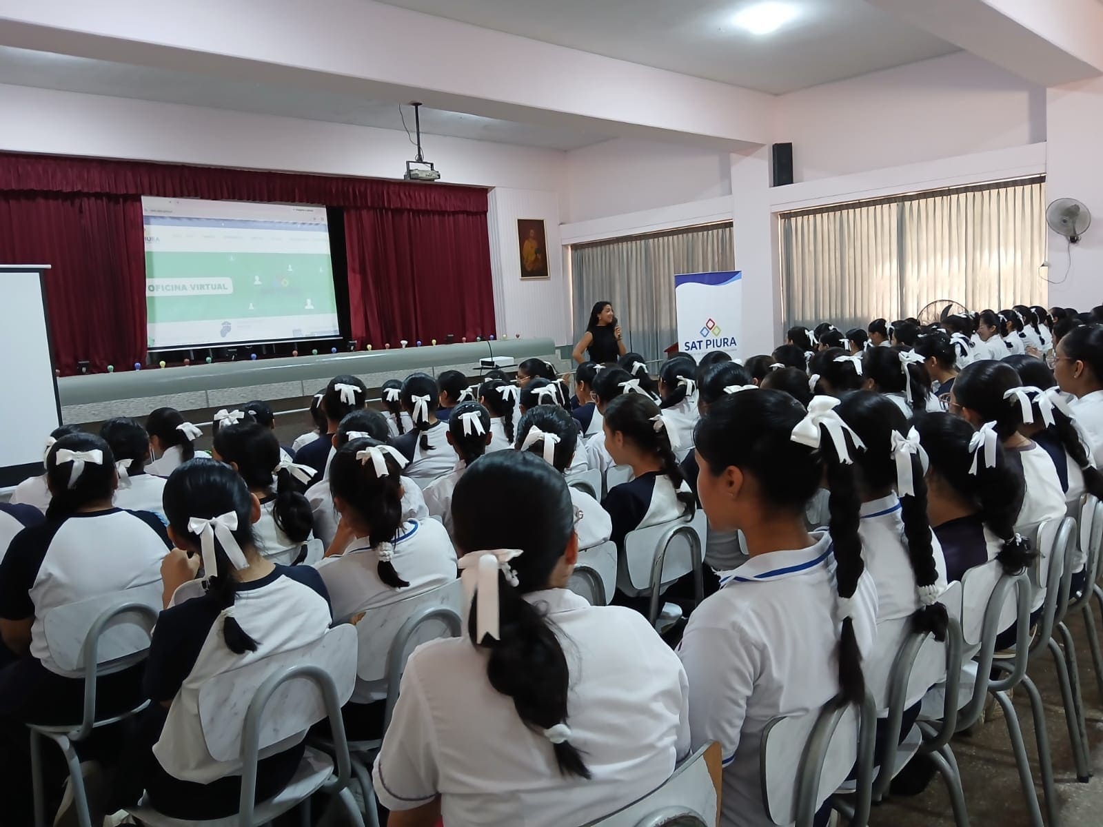 SAT PIURA INICIA SEPTIEMBRE FORTALECIENDO LA CULTURA TRIBUTARIA EN 269 ALUMNAS DEL COLEGIO SAGRADO CORAZÓN DE JESÚS